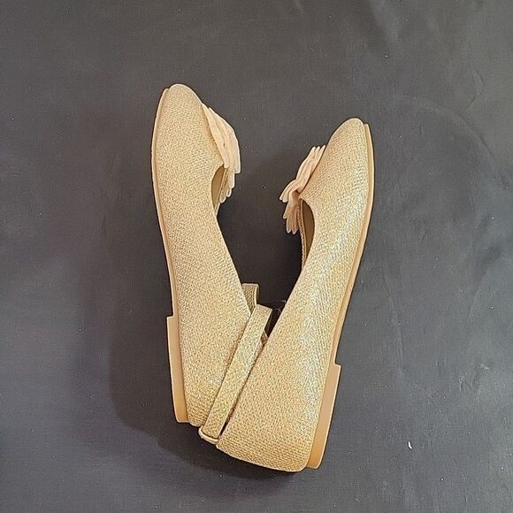 BRAND NEW TAHARI MARY BOWKNOT DESIGN ANKLE STRAP GLITTER EMBROIDERY SHOE - Picture 10 of 14